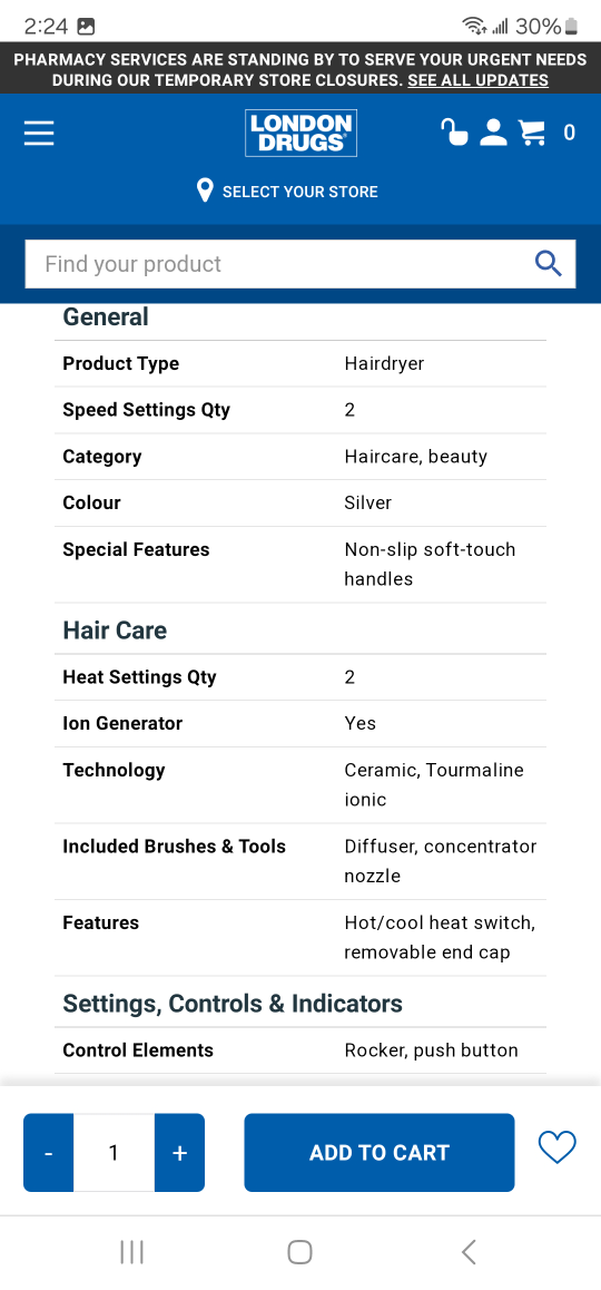Revlon Hairdryer - Silver - RV544F - photo 3