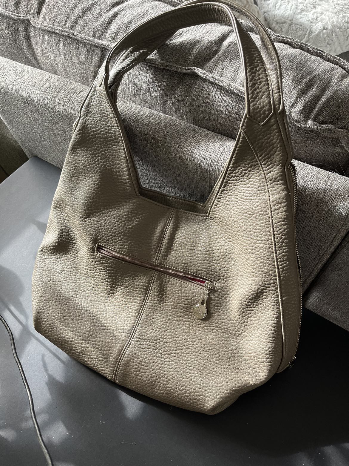 Tan designer purse. MAKE AN OFFER!