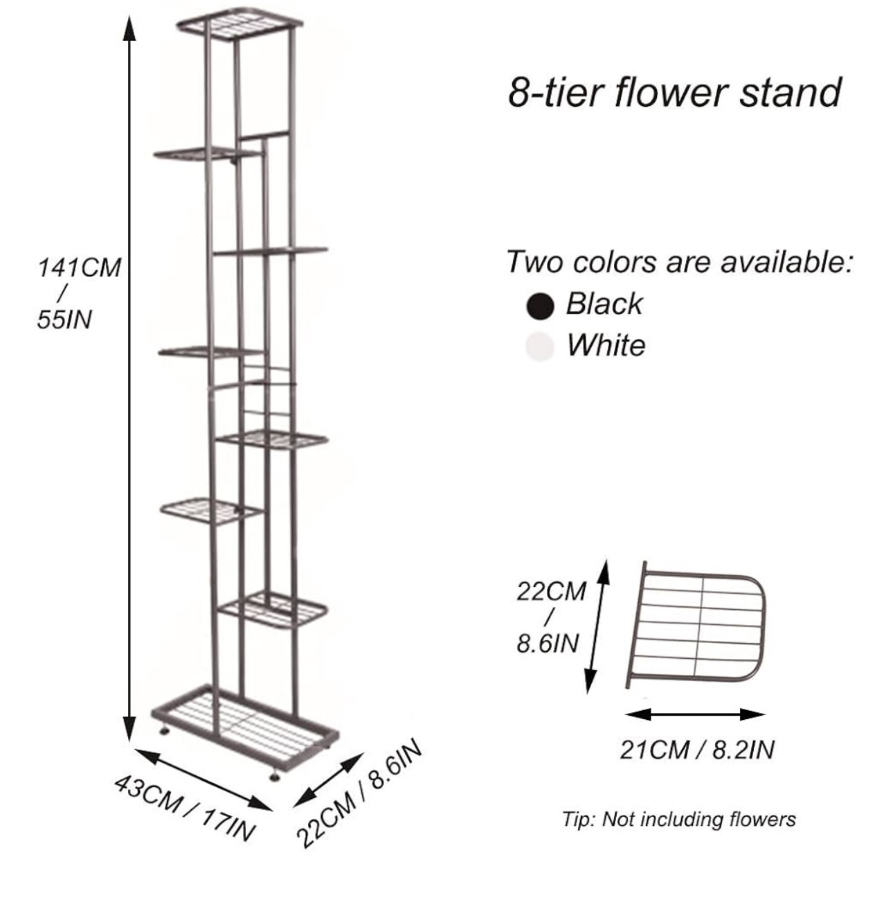 Minimalist 8 Tier Metal Plant Stand (2 available) - photo 2