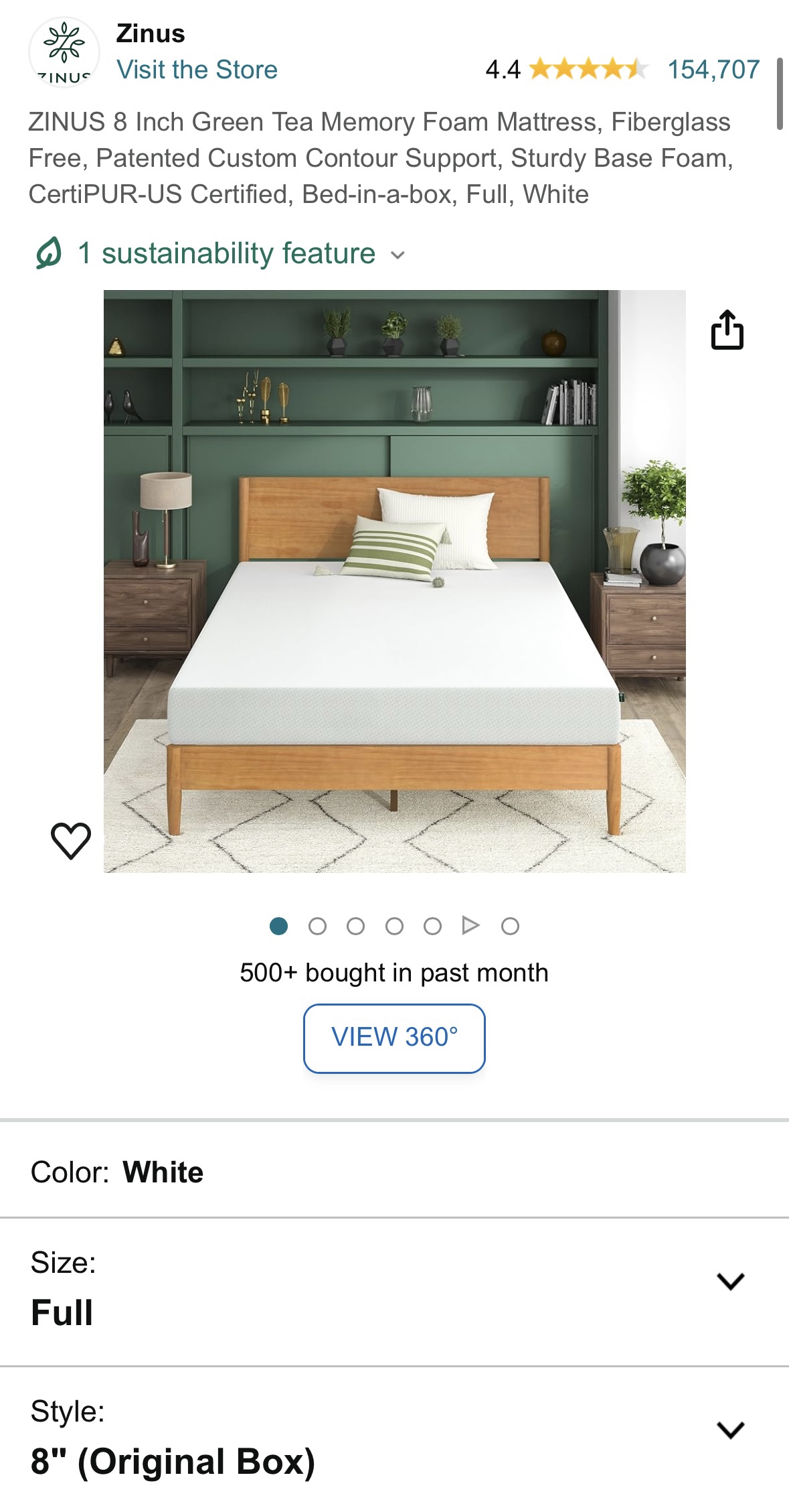 Full size mattress and bed frame - photo 5