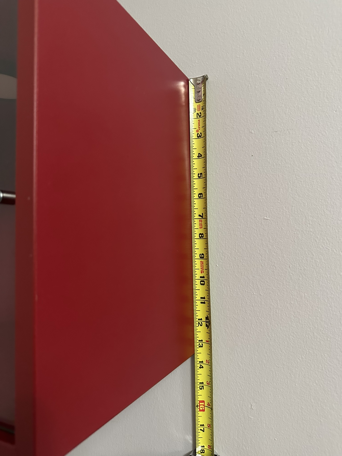 IKEA EKET Red Cabinet Cube glass door and light - photo 5