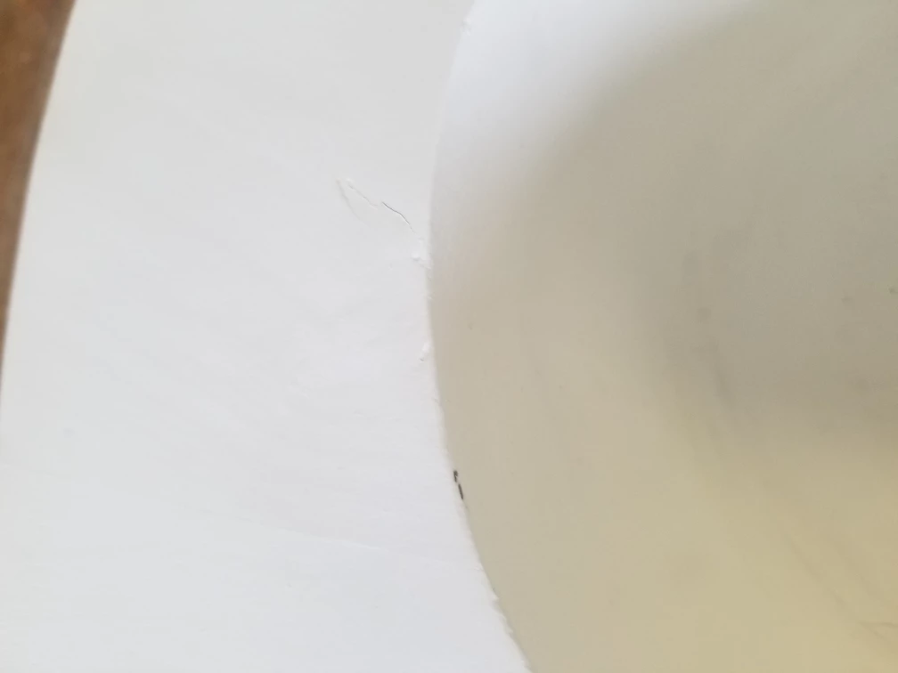 MUD PIE White Wooden Dough Bowl XLarge 24" Home Decor image indicator(8)