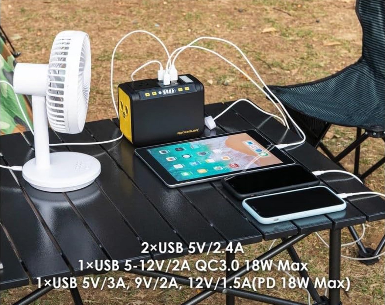✅ ROCKSOLAR RS81 Weekender 80W Power Station - photo 3