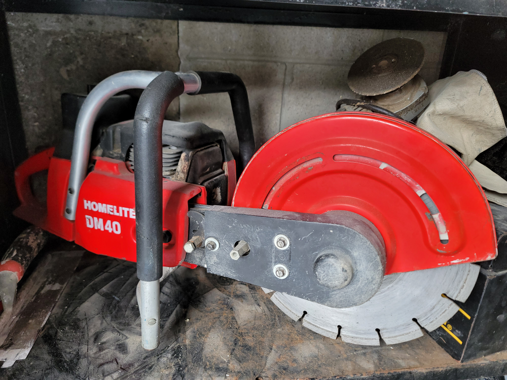 gas cement cutter