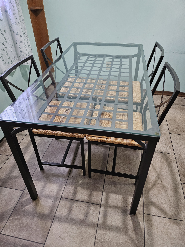 Moving Sale: Ikea Glass Table and 4 Chairs - photo 2