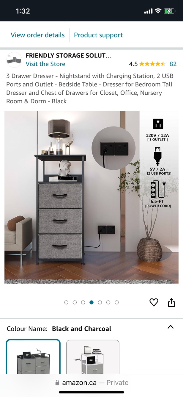 Multi purpose storage with plug outlet