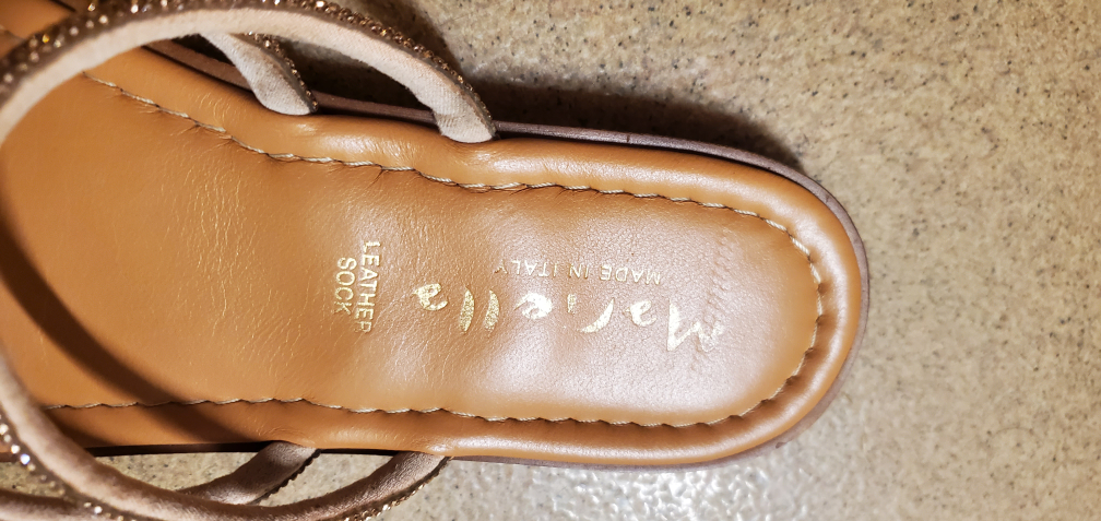 Sparkly Sandals - Genuine Leather - size 9 - photo 3