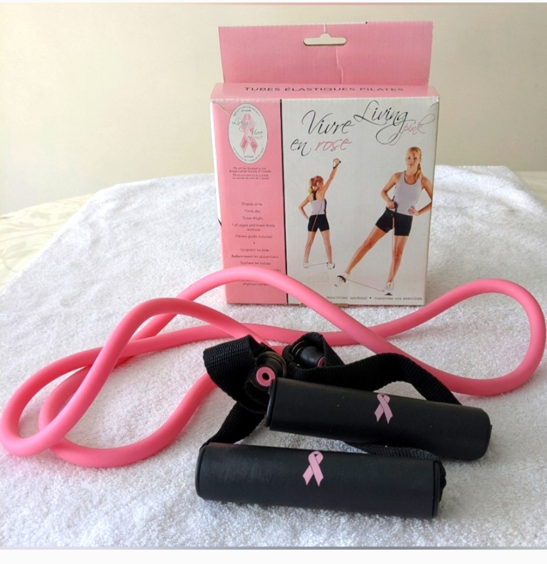 🧡 Pilates Resistance Tubing in Pink  🧡 image indicator(2)