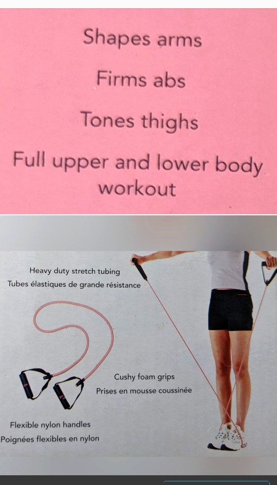 🧡 Pilates Resistance Tubing in Pink  🧡 image indicator(3)