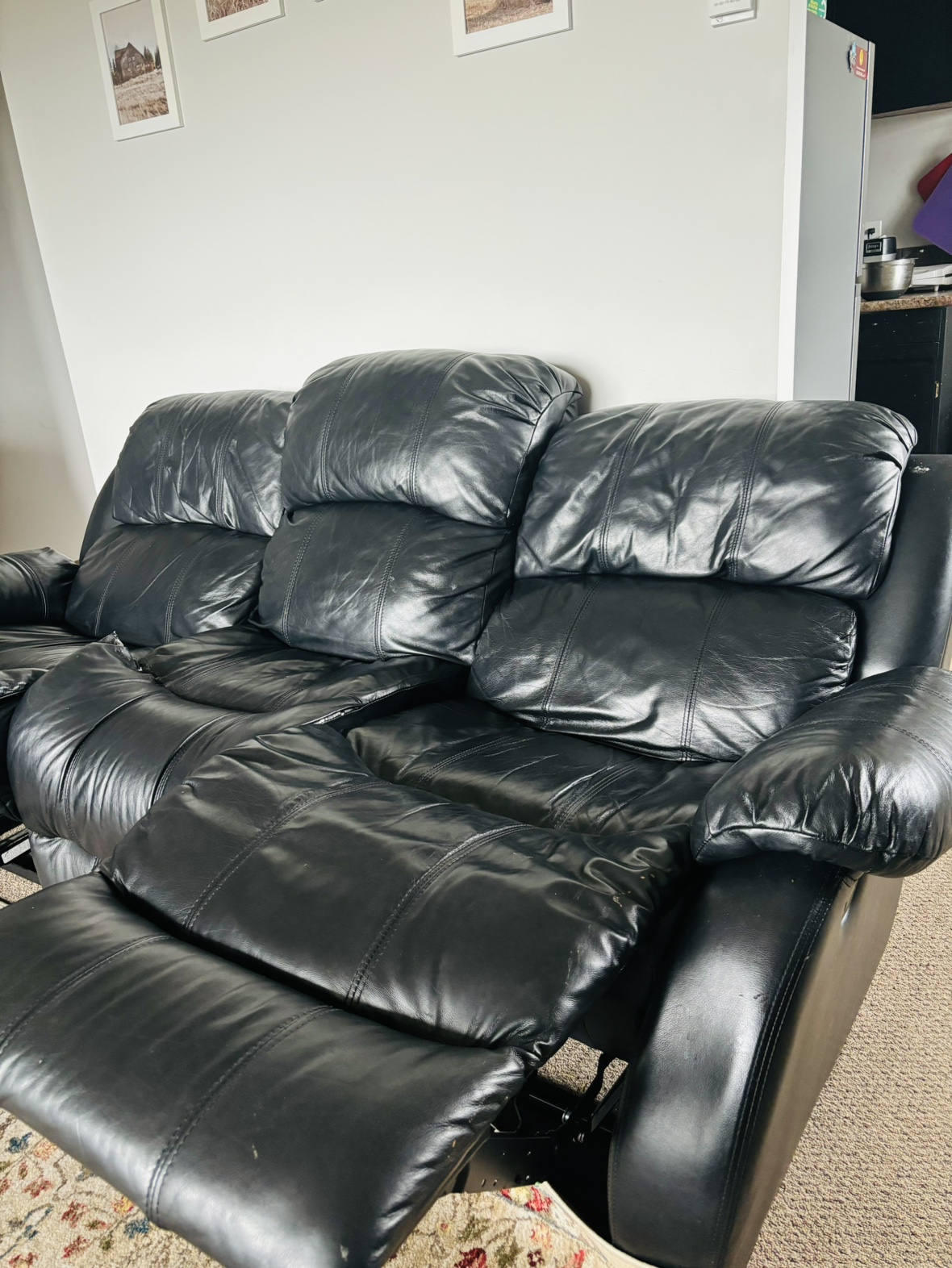 Recliner 3 Seater Couch Sofa - photo 2