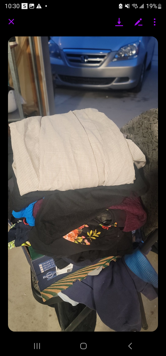 2 boxes of women's clothes
