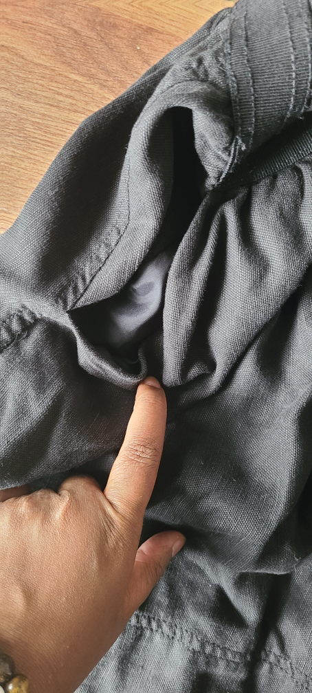 Aritzia Wilfred linen blend black mini skirt with pockets sz 2 - photo 4
