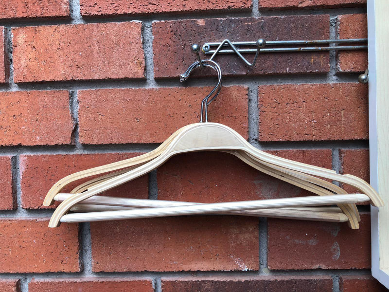 wooden hangers for wardrobe - photo 3
