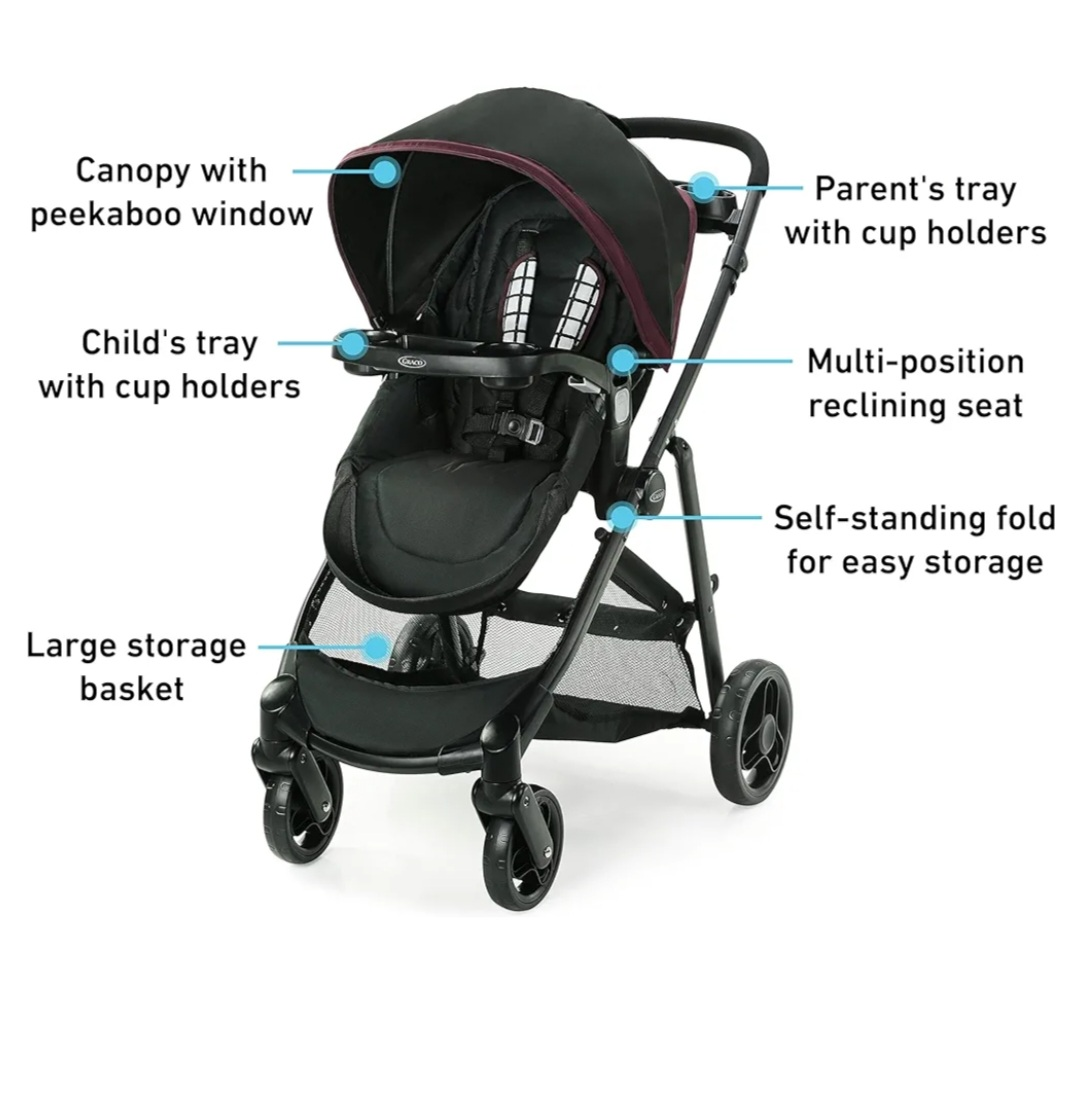 Baby Stroller with Reversible Seat