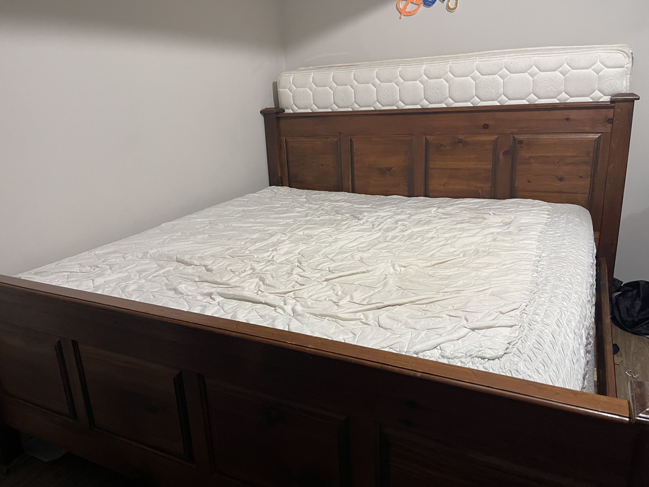 King size bed frame & mattres - photo 2
