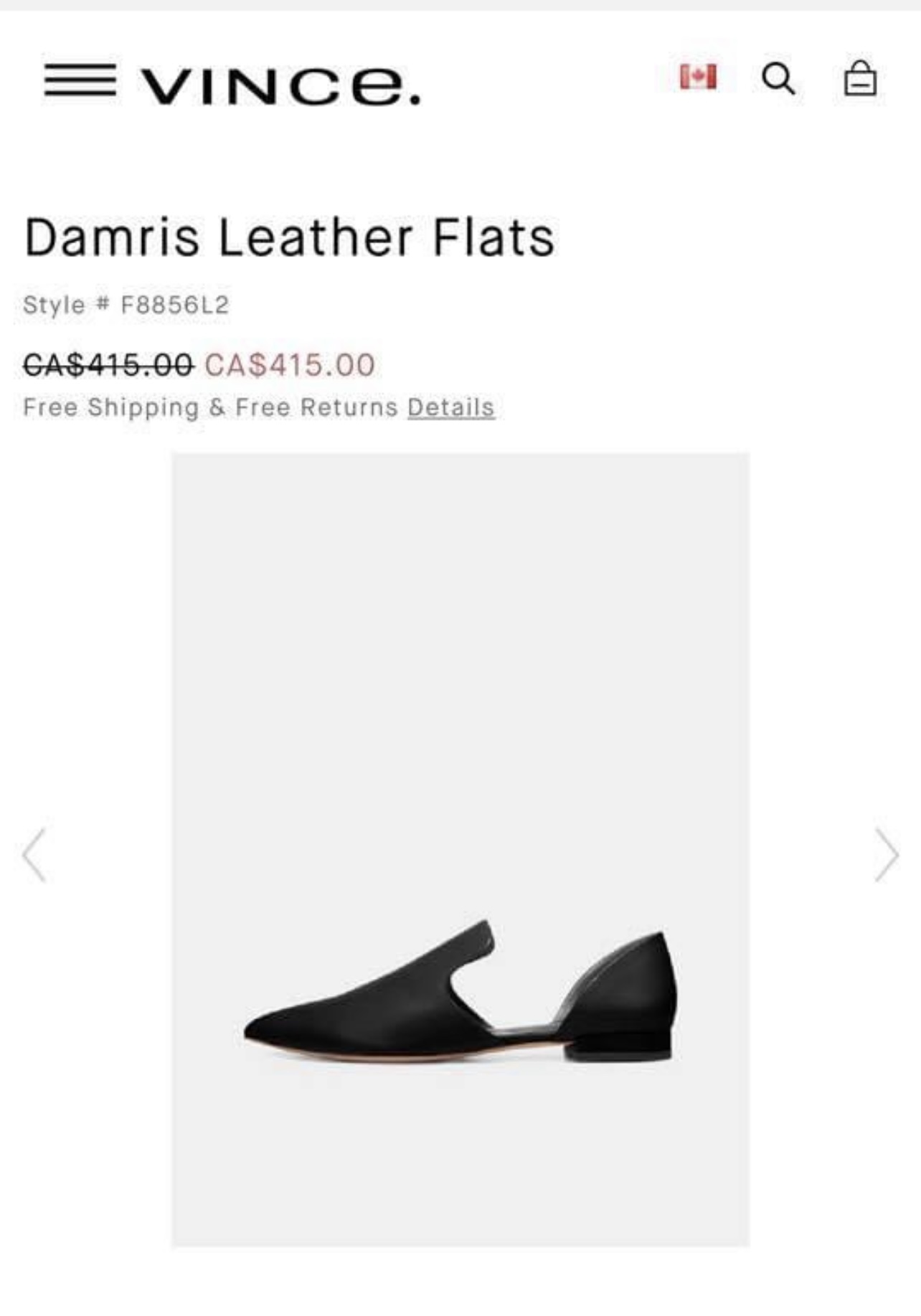 Vince Damris Leather Flats - photo 2