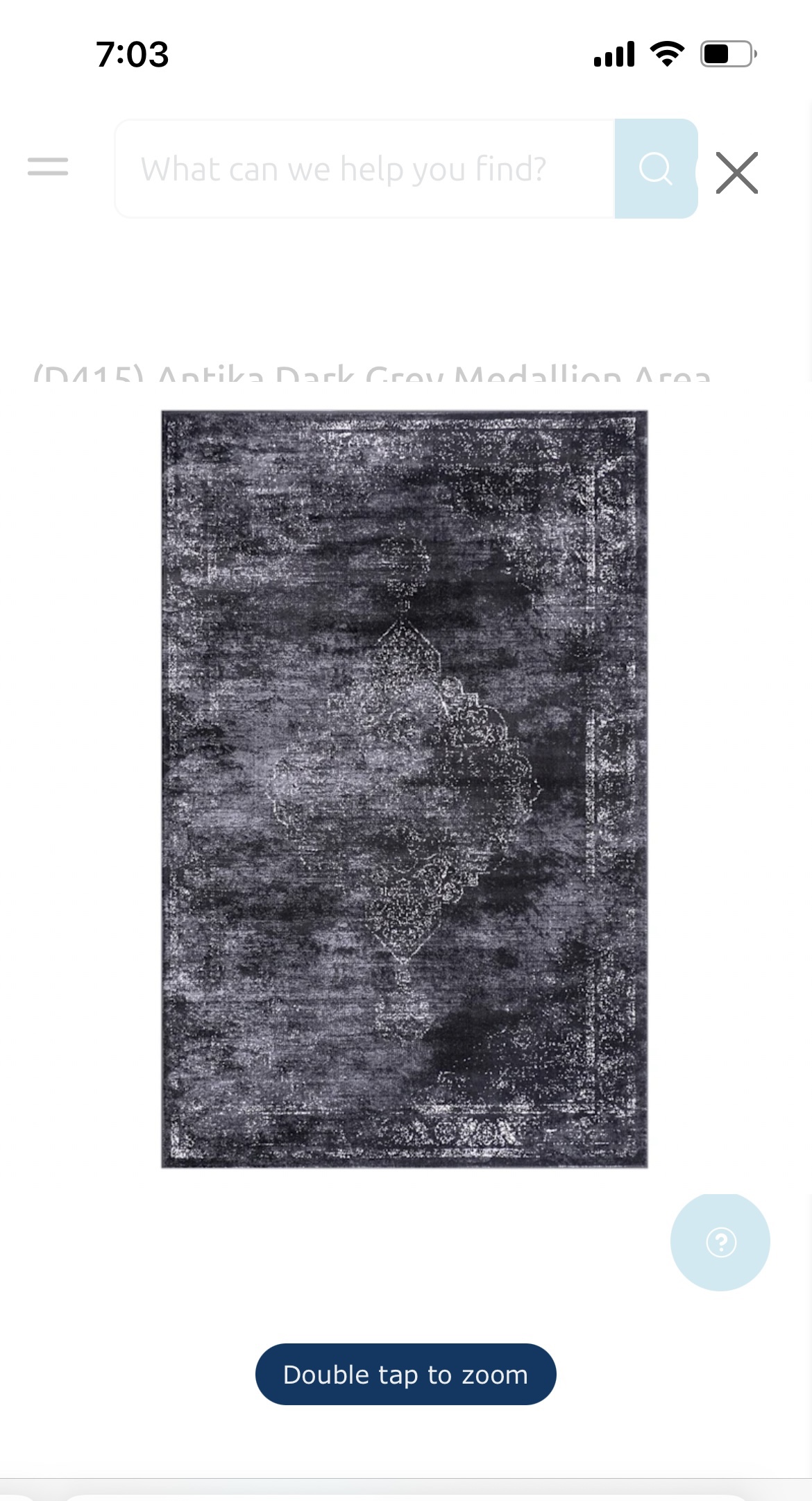 New black rug