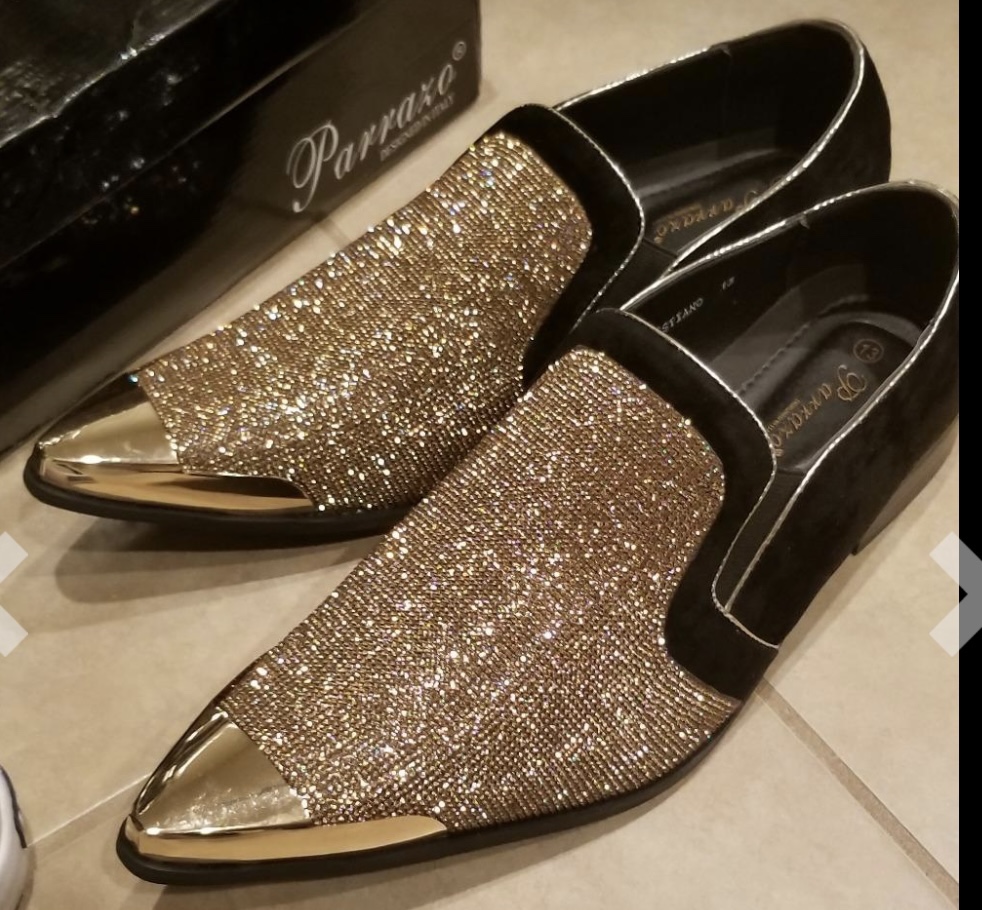 Portabella New York  Glitter W/ Tip Formal men’s shoes size 12 thumbnail