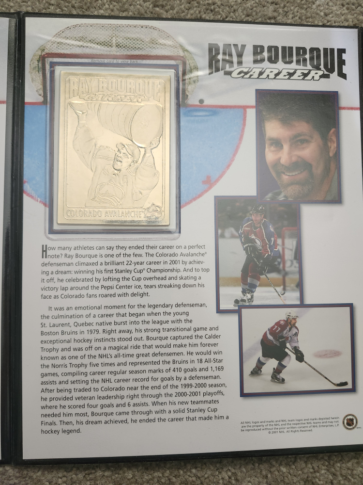 RAY BOURQUE 22kt gold cards image indicator(4)