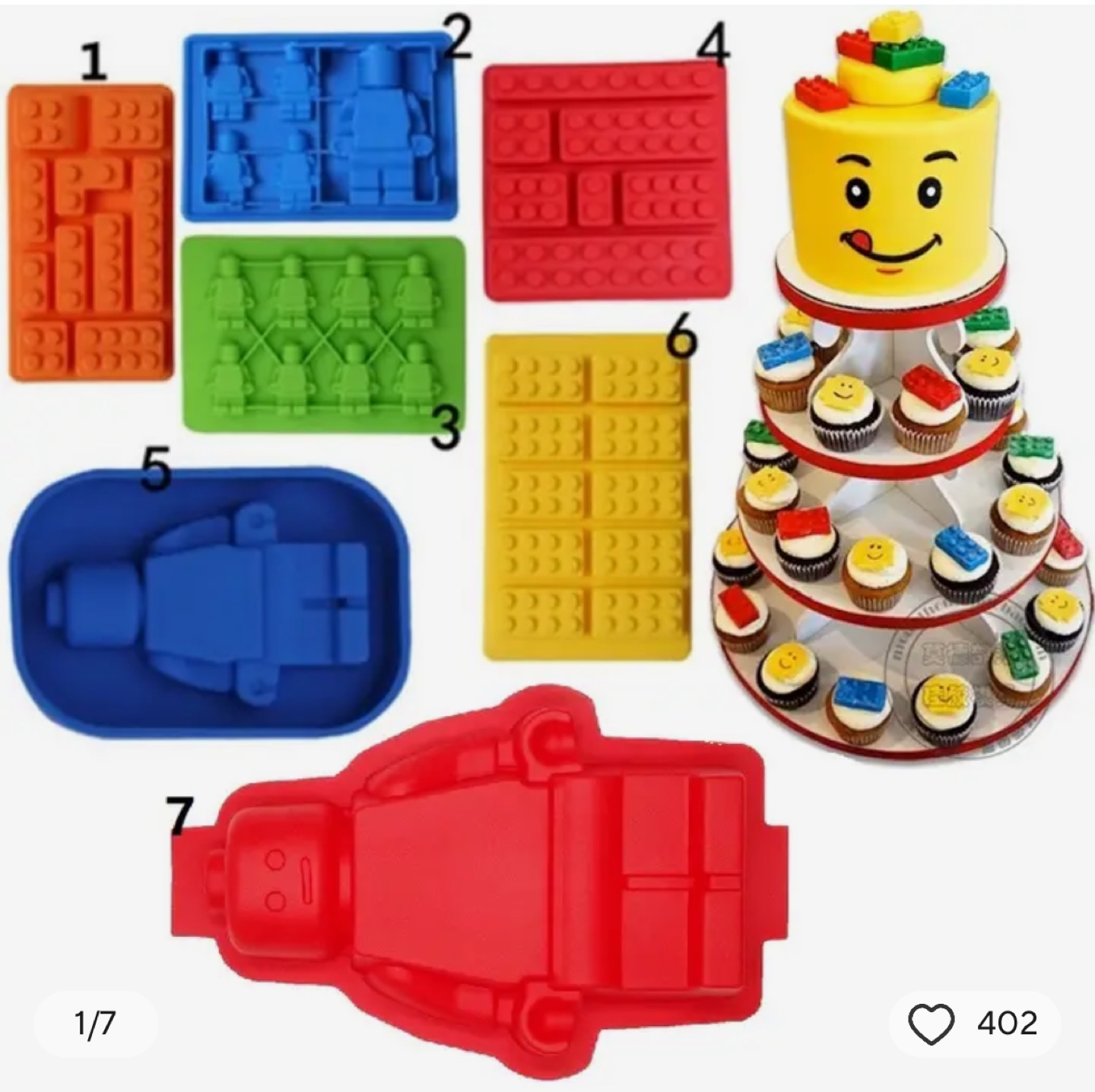 Lego mold for cake decoration image indicator(2)