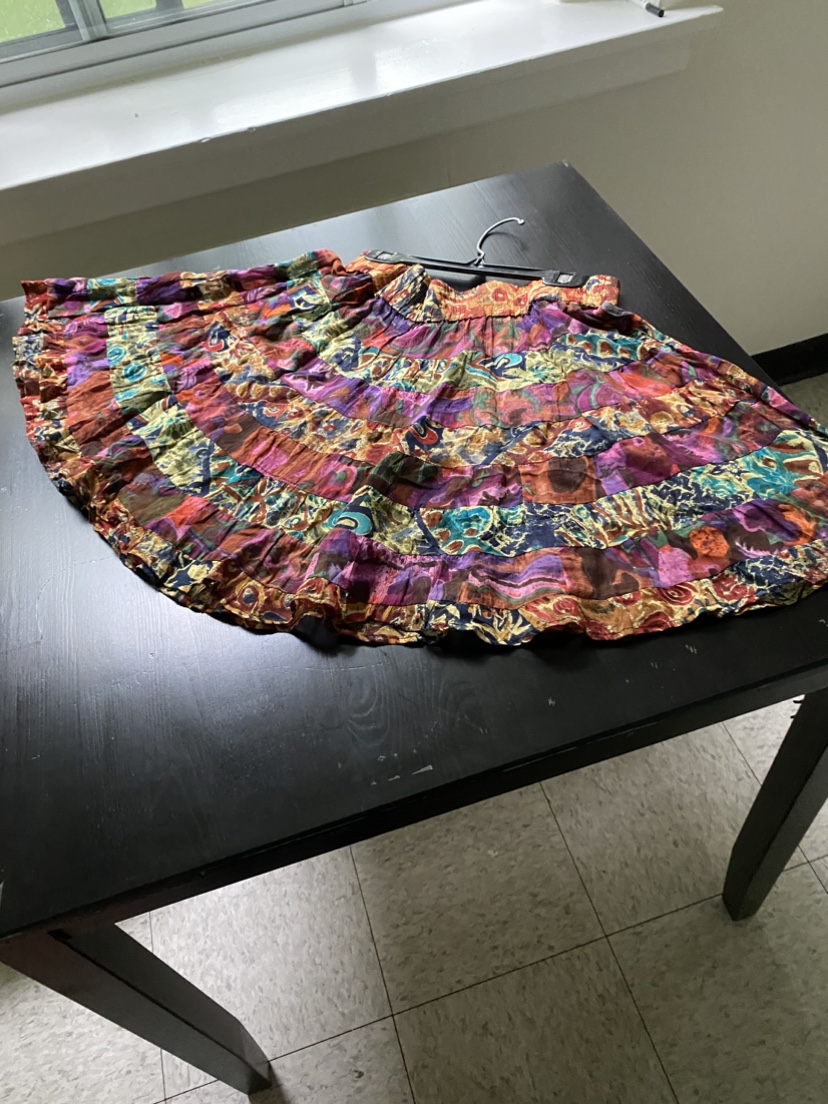 Multicolour minin skirt