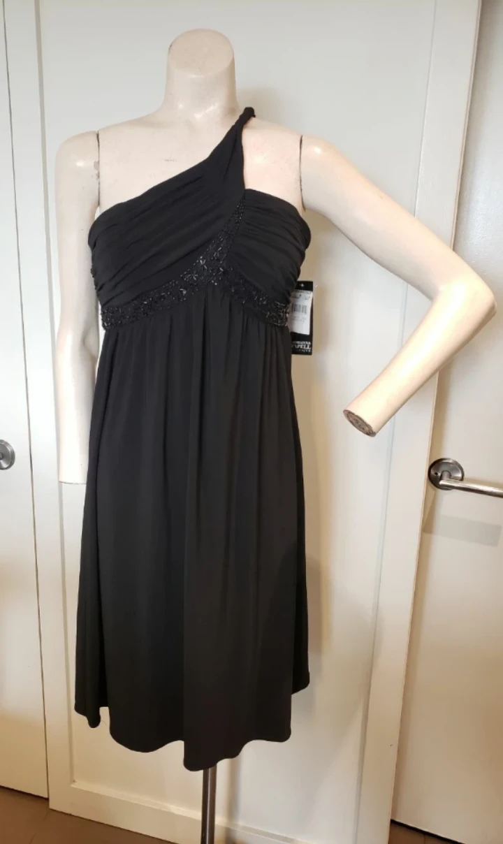 Brand new with Tags Black dress with beading Adrianna Papell - photo 2