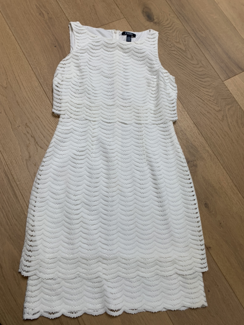 White lace dress sz 4 thumbnail