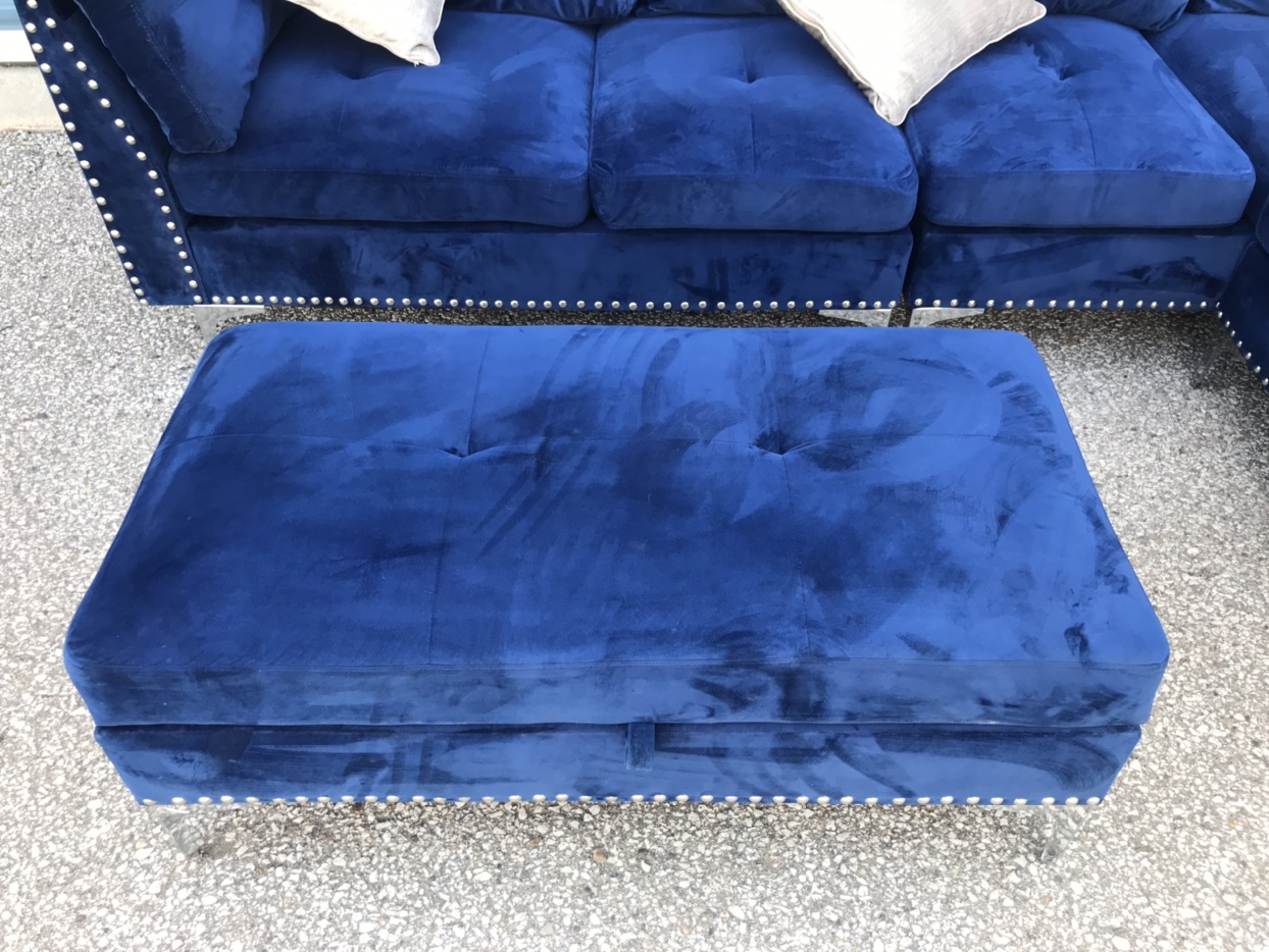 Big Corner Sofa Blue. - photo 3