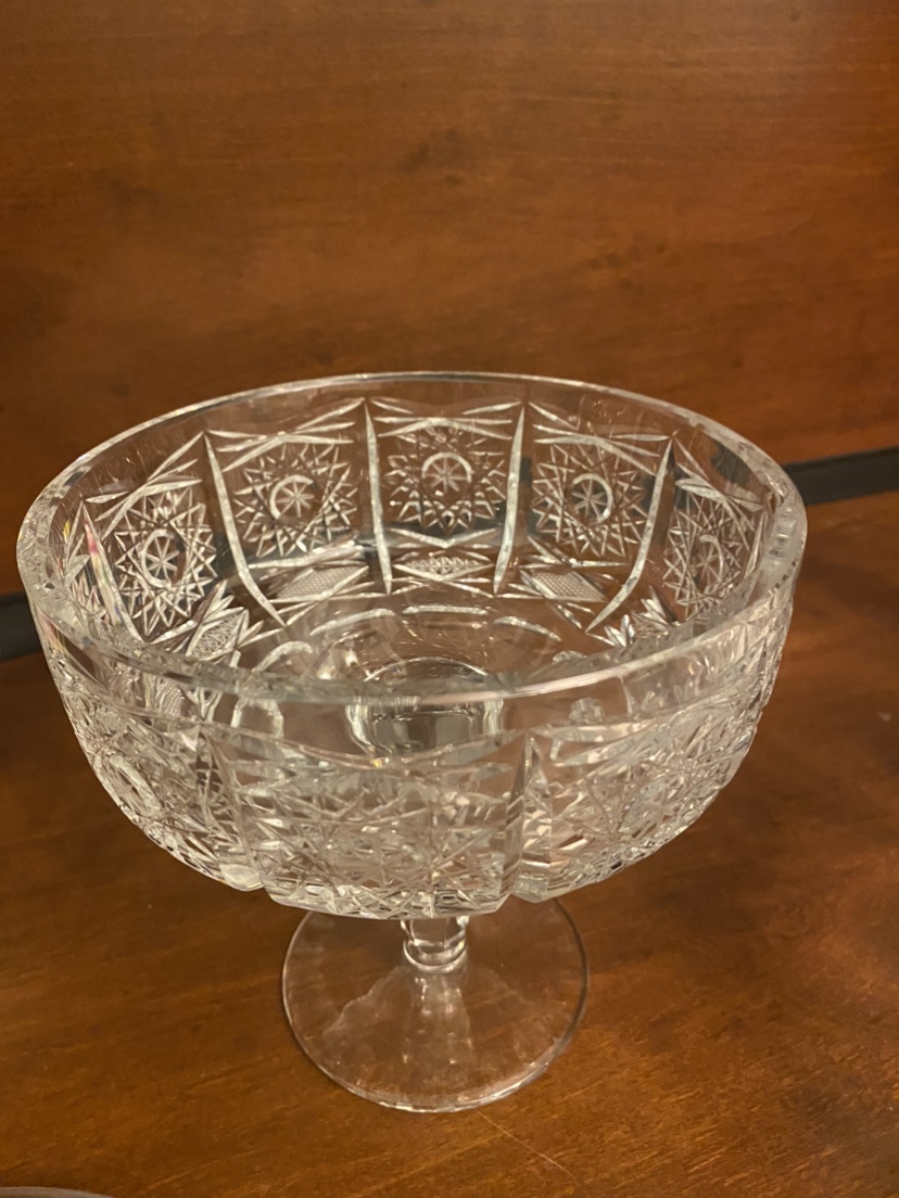 Vintage Crystal bowl & candy dish with lid image indicator(4)