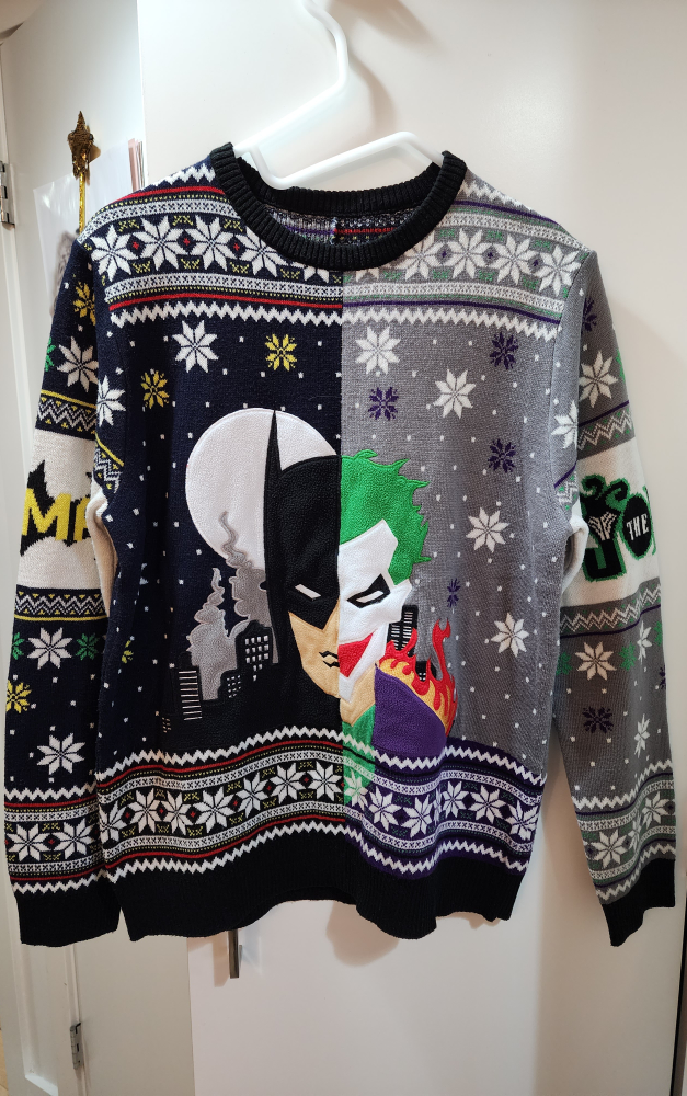 Batman joker Christmas Holiday ugly sweater jumper