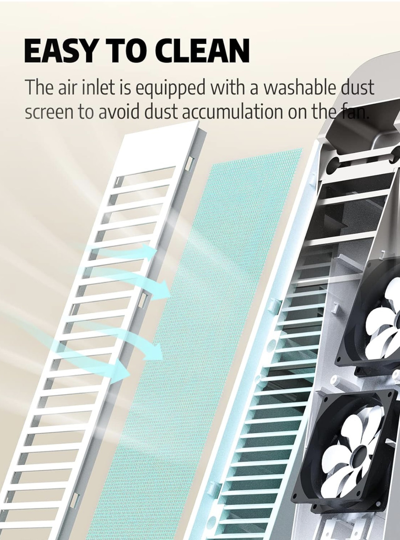 Pokitter Space Heaters for Indoor Use with 70°Oscillation, 1500W image indicator(10)