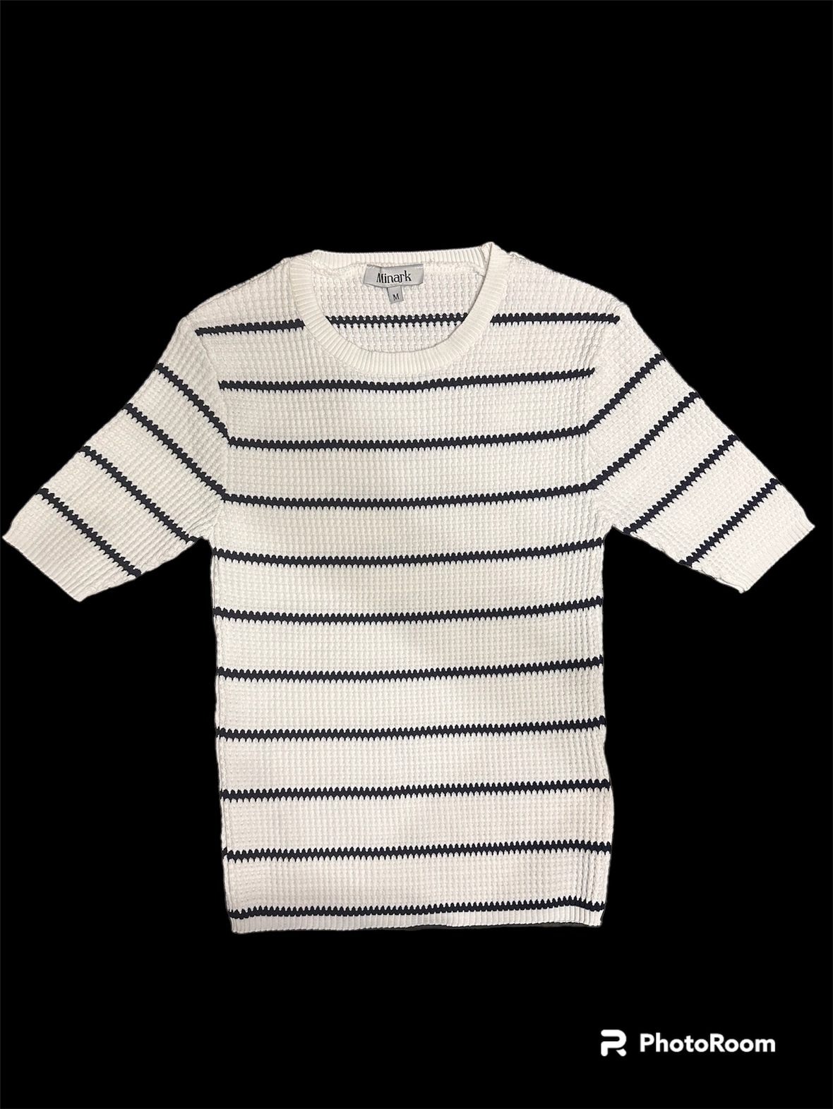 �🧡Knit blouse, short sleeve, white image indicator(3)