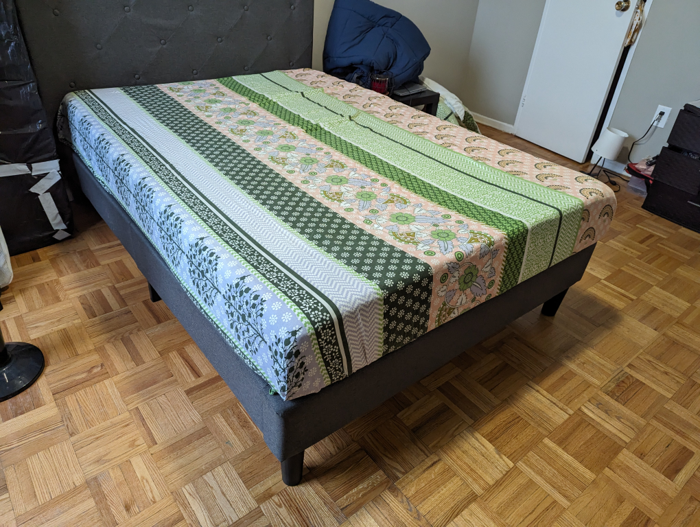 Zinus upholstered bed frame : Full Size - photo 4
