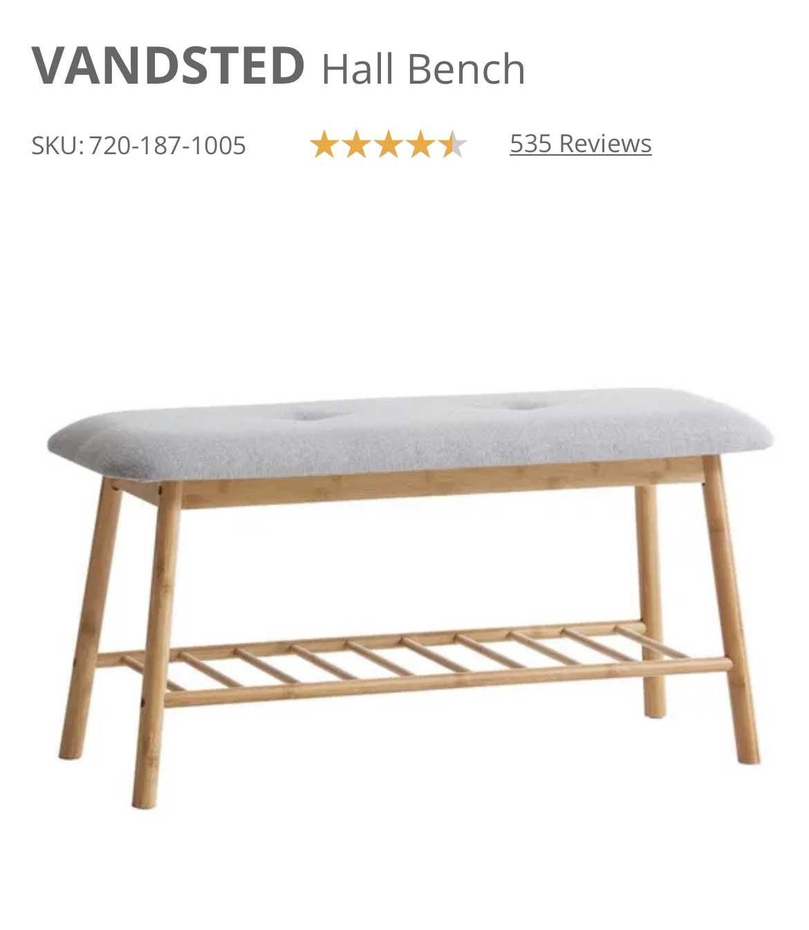 🥕 Hall bench