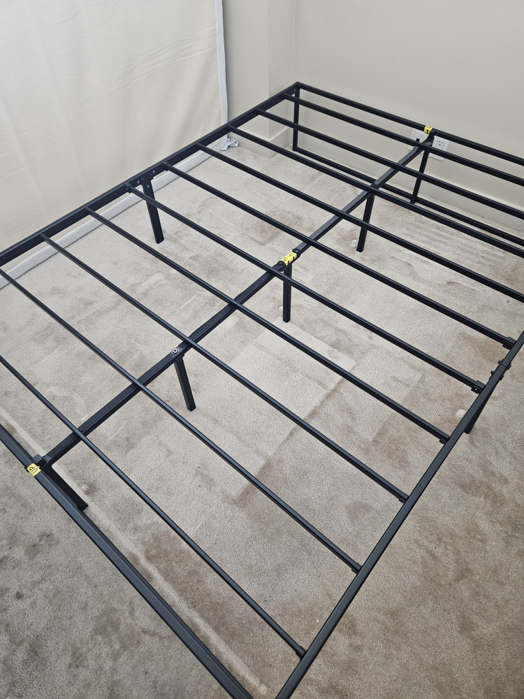 queen bed frame and mattress - photo 2