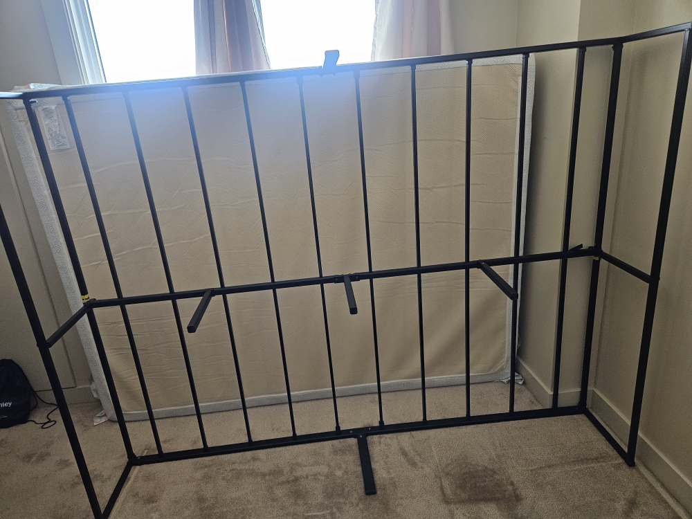 queen bed frame and mattress - photo 5