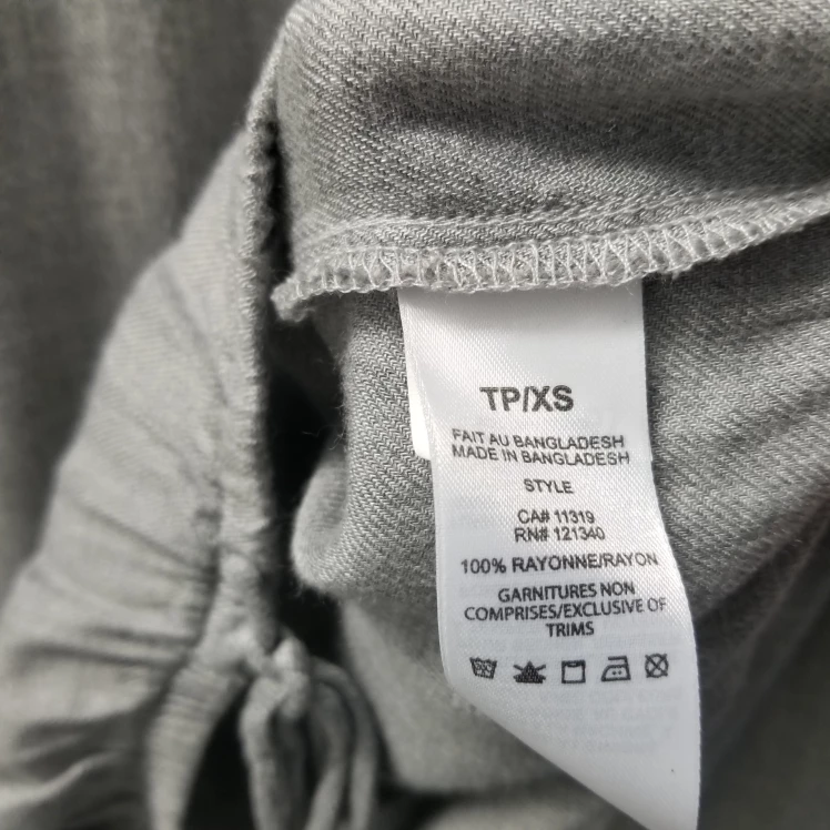 DYNAMITE  Grey Long Sleeve Top, Tie Waist Blouse image indicator(6)