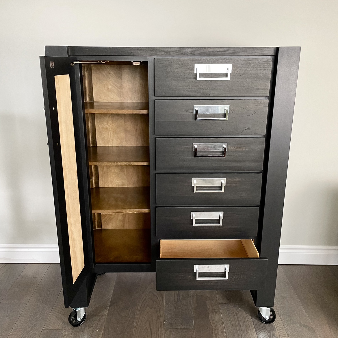 Industrial Style Tallboy & End Table Combo - photo 3