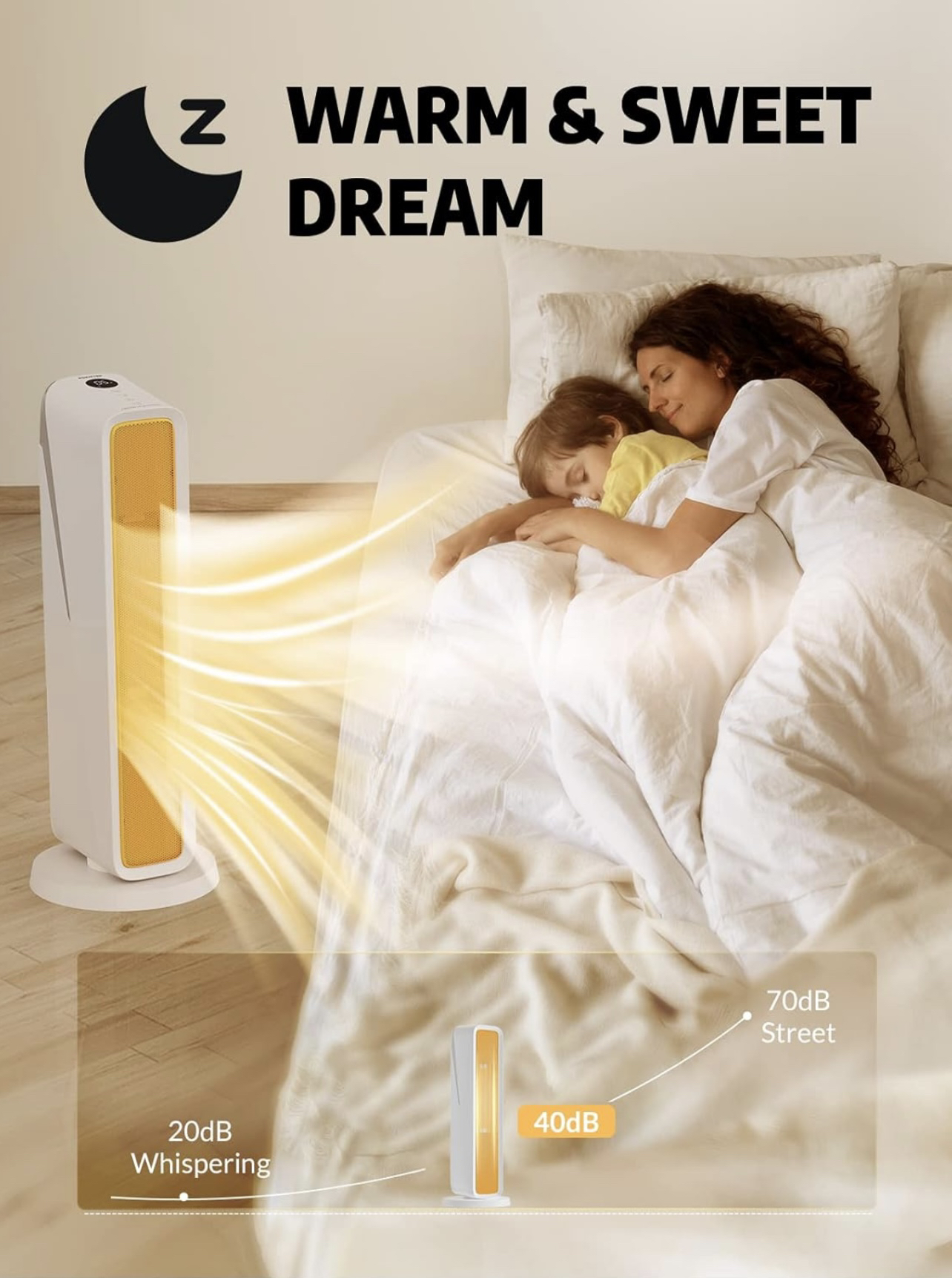 Pokitter Space Heaters for Indoor Use with 70°Oscillation, 1500W image indicator(8)