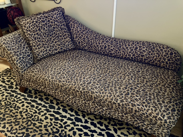 DeBoer’s Leopard Print Chaise Lounge thumbnail