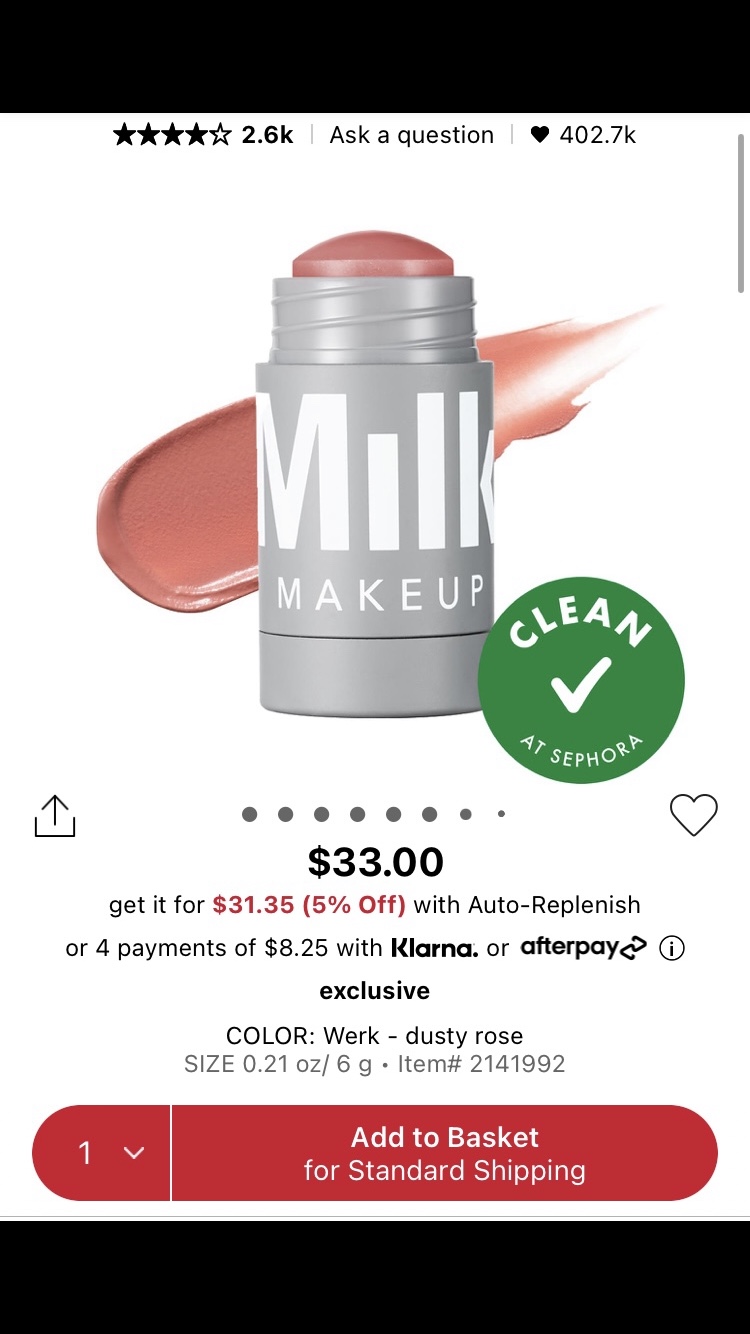 MINI Milk Makeup Lip +Cheek Blush Stick Free With Purchase 💄🌷 - photo 4