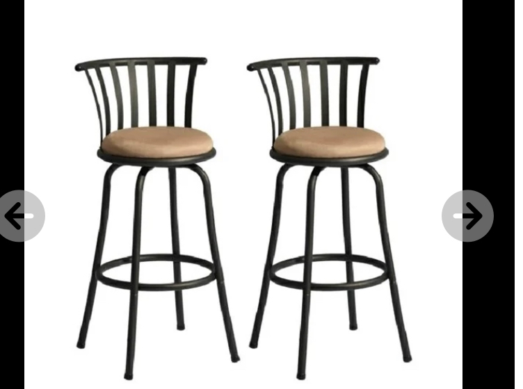 Brand new Bar stools with cushioned fabric thumbnail