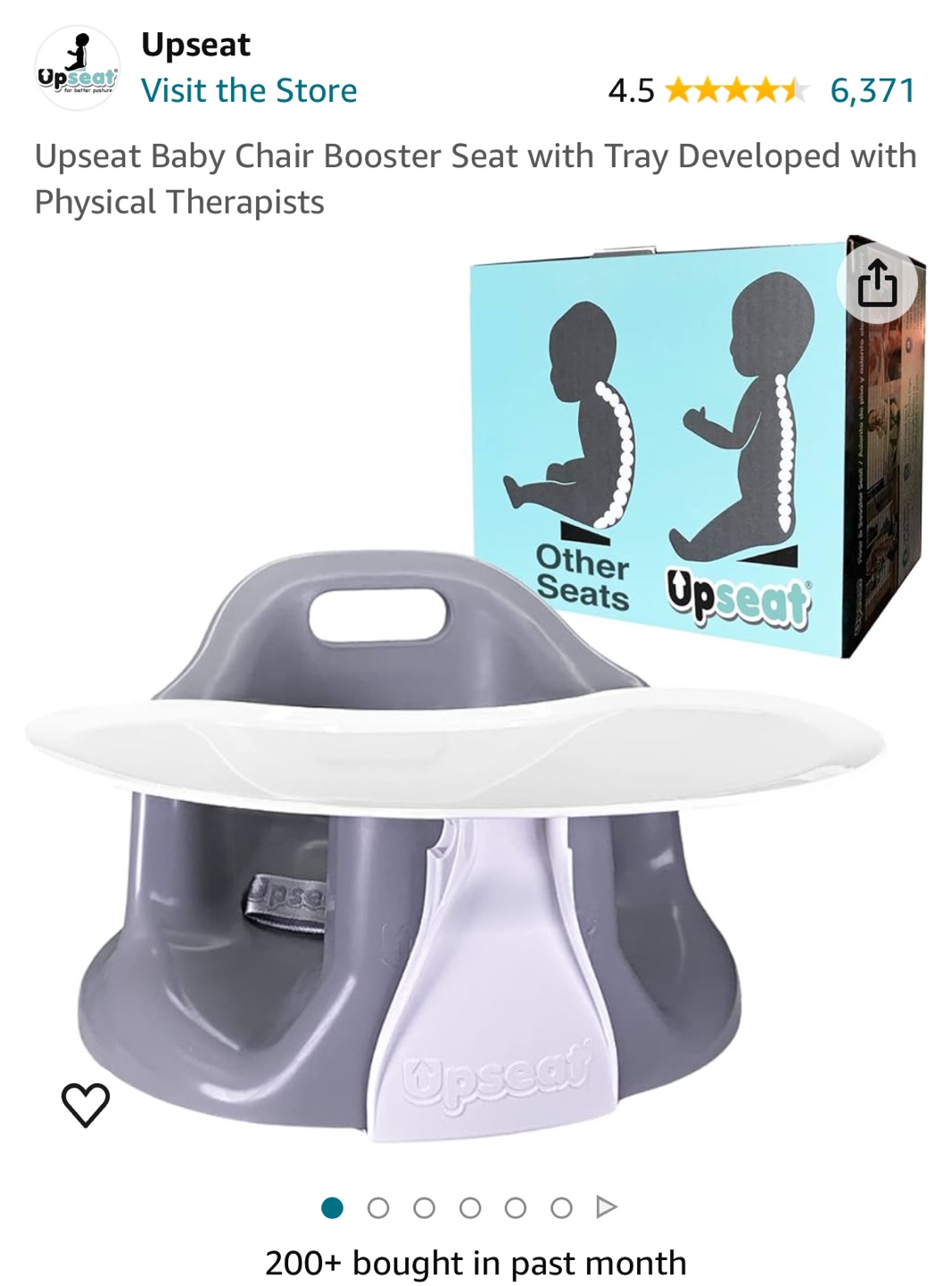 Upseat baby chair booster seat