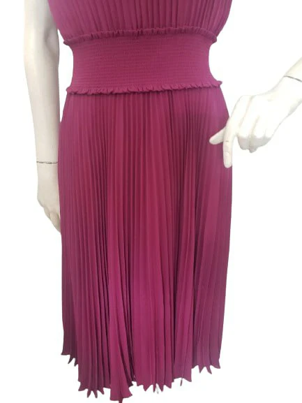 Nanette Lepore Bali Orchid Pleated Midi Dress with tag $148 image indicator(7)