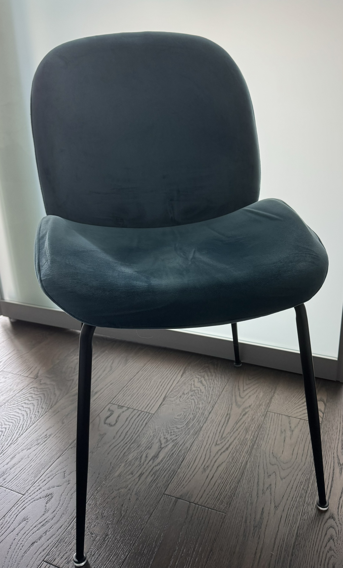Velvet blue/navy chair - photo 3