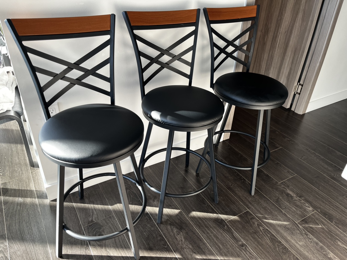 Bar stools (set of 3) - photo 2
