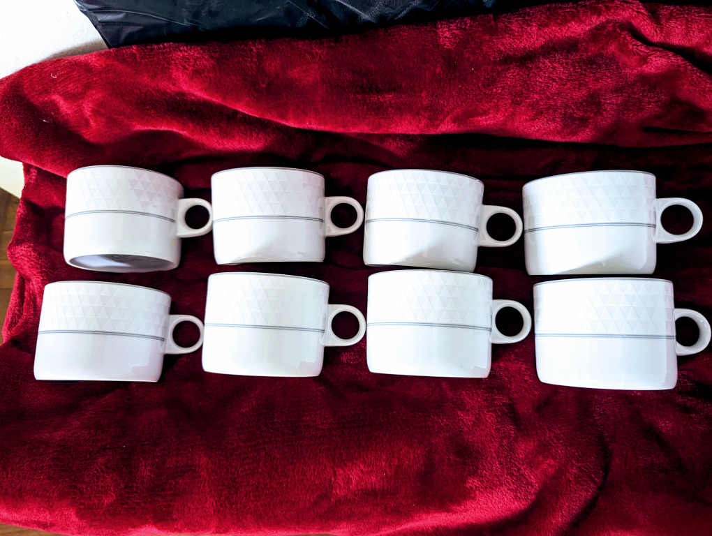 Eight (8) Studio Nova porcelain cups thumbnail
