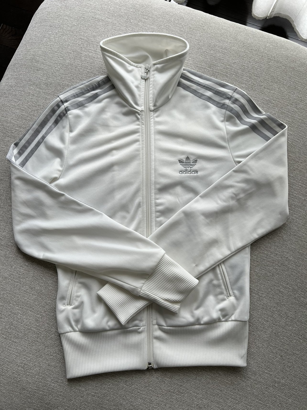 Adidas Original Women’s Firebird Jacket White/Silver