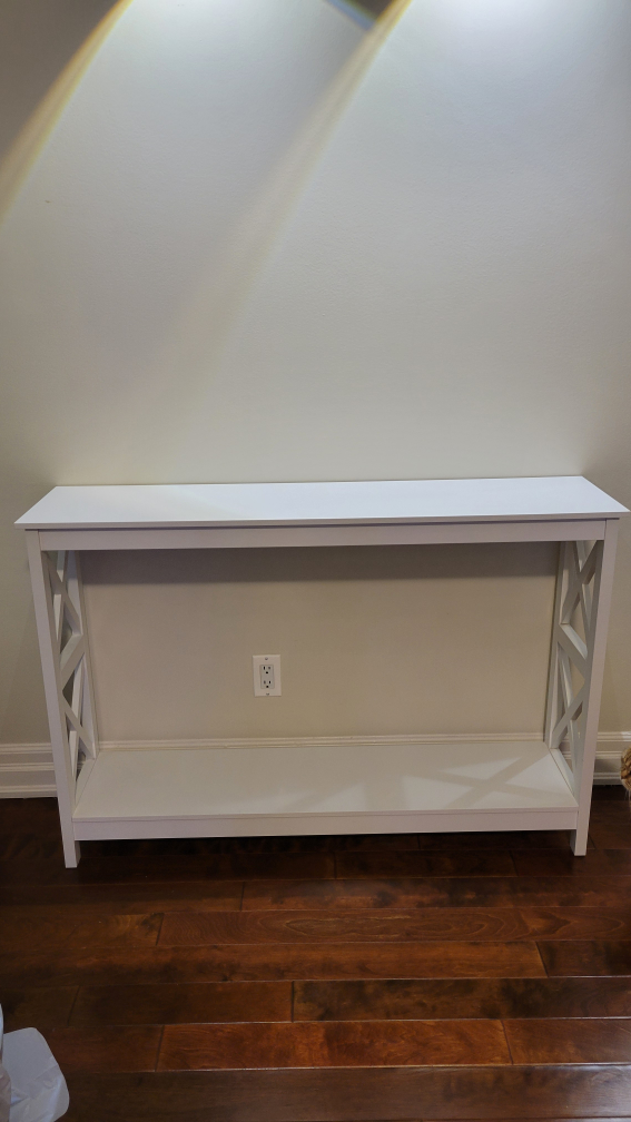 Entryway Console Accent Table 47.25in White thumbnail