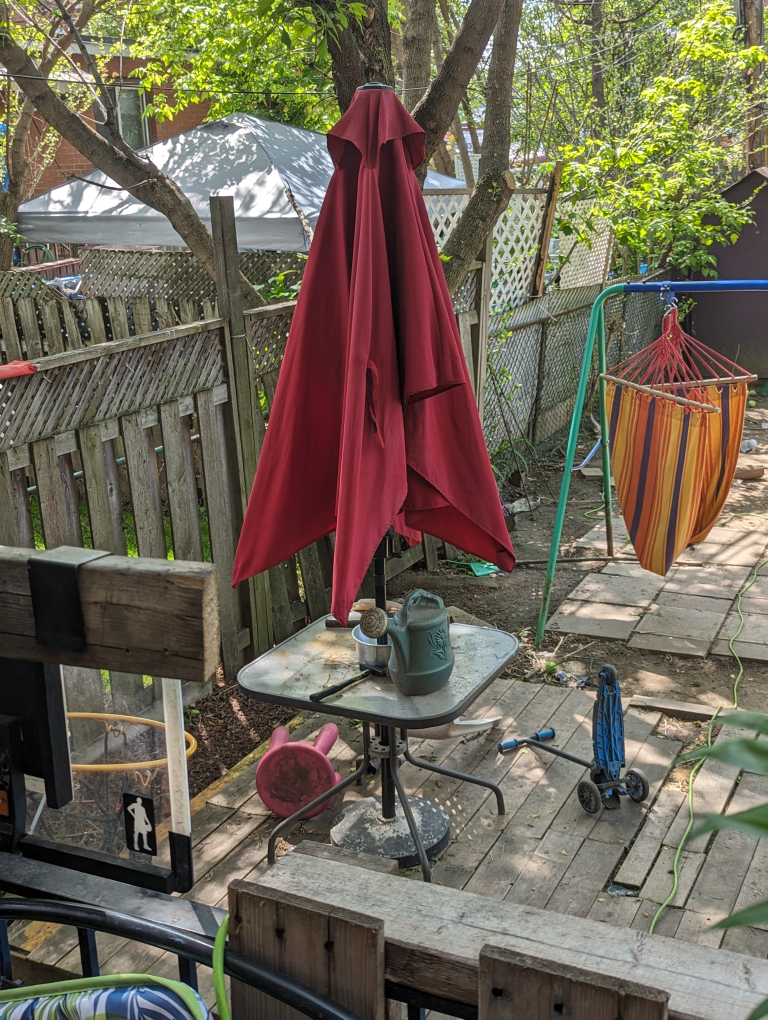 umbrella with stand